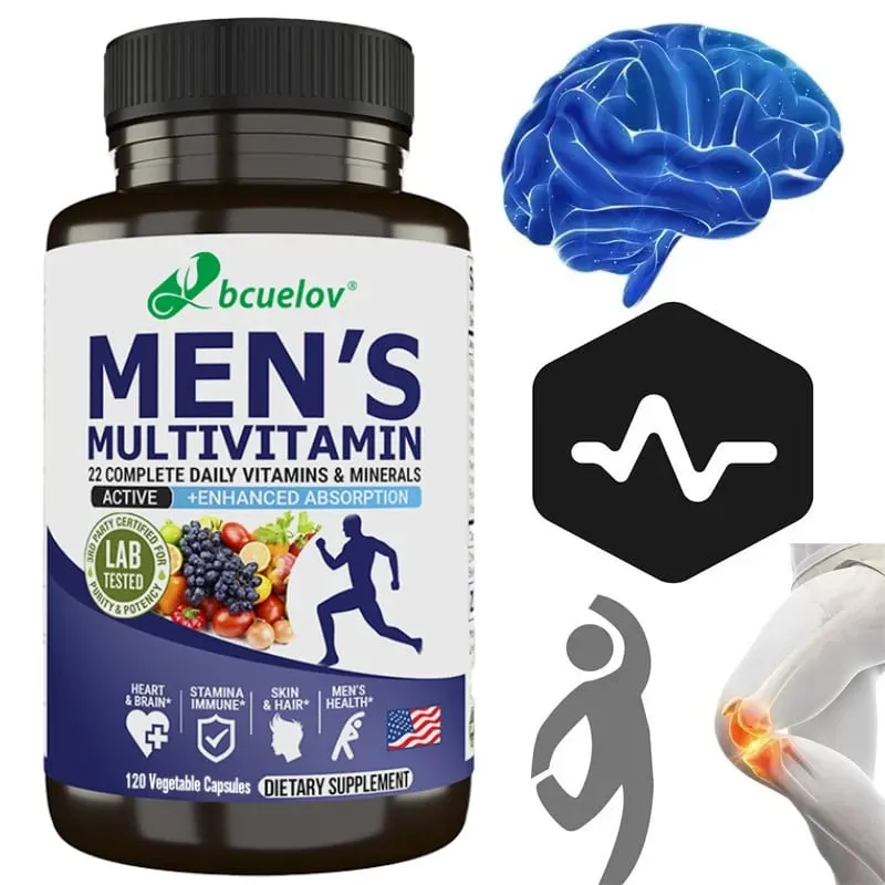 Men’s Multivitamin & Mineral Capsules High Absorption Antioxidant Supplement for Energy Immune Bone Skin & Overall Wellness — image 2