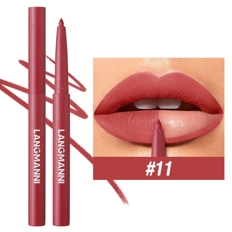 12-color Matte Lip Liner Waterproof Plumping Stain Lipstick Natural Nude Pink Lip Liner Professional Outline Lips Contour Makeup — image 13
