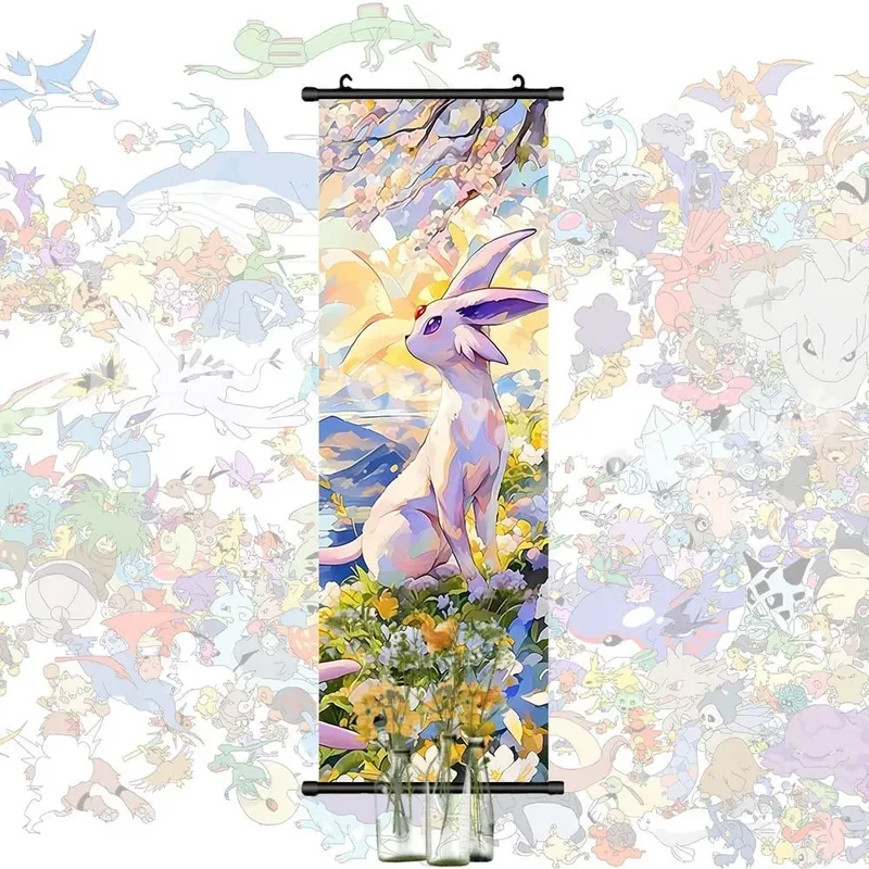 Poster stampato Anime Opere d'arte da parete Gengar Immagini Charizard Dipinto su tela Pikachu Appeso Pergamene Home Room Decor — image 27