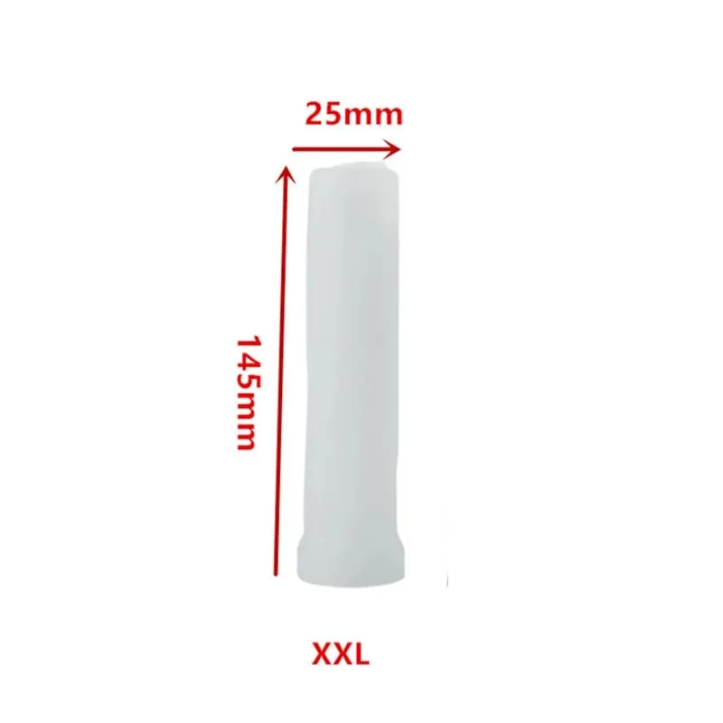 Penis Sleeves Extender Penis Enlargement Sleeve Elastic Glans Cap Silicone Genital Sleeve Stretcher Pump Sex Toys for Men Adults