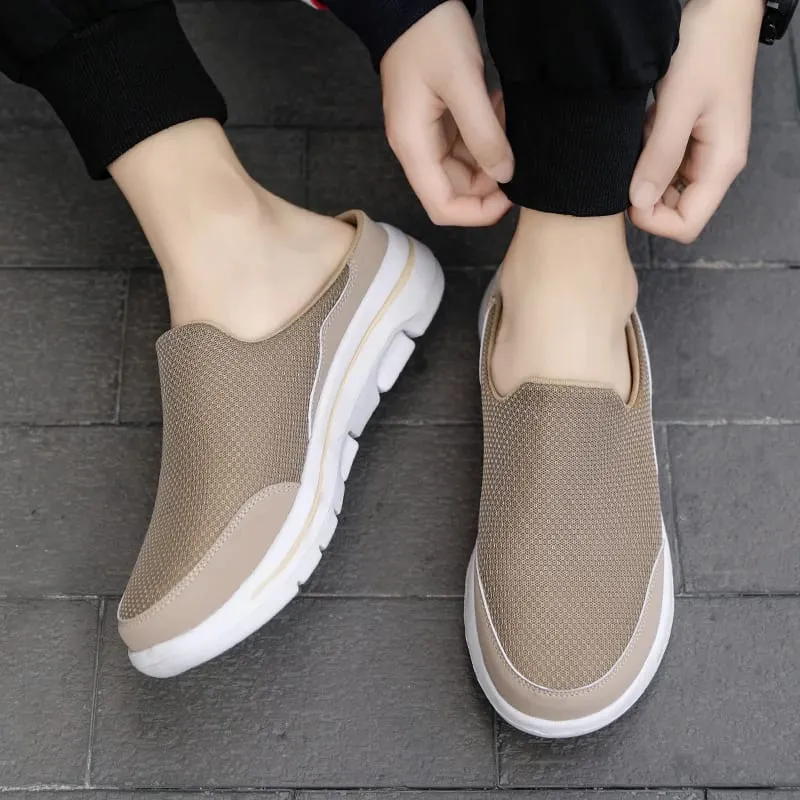 2024 männer Hausschuhe Sommer Atmungsaktiv Haus Hausschuhe Männer Dicken Boden Dias Mode Paar Wanderschuhe Chanclas Hombre — image 3