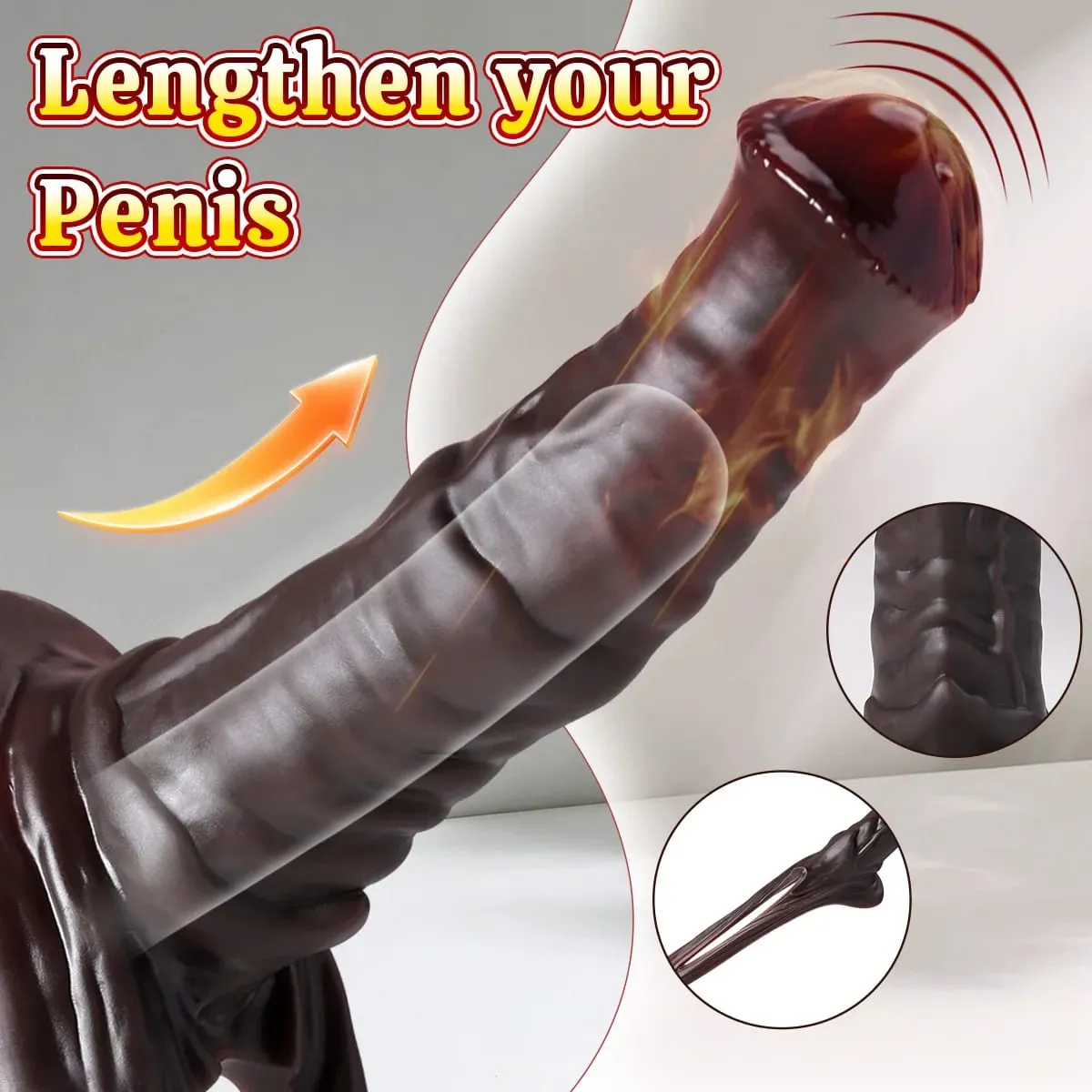 Wiederverwendbare Silikon Kondom Erweiterung Penis Sleeve Extender Enhancer Penis Schwänze Abdeckung Erwachsene Sex Spielzeug Für Männer Frauen Sexuelle Werkzeuge — image 4