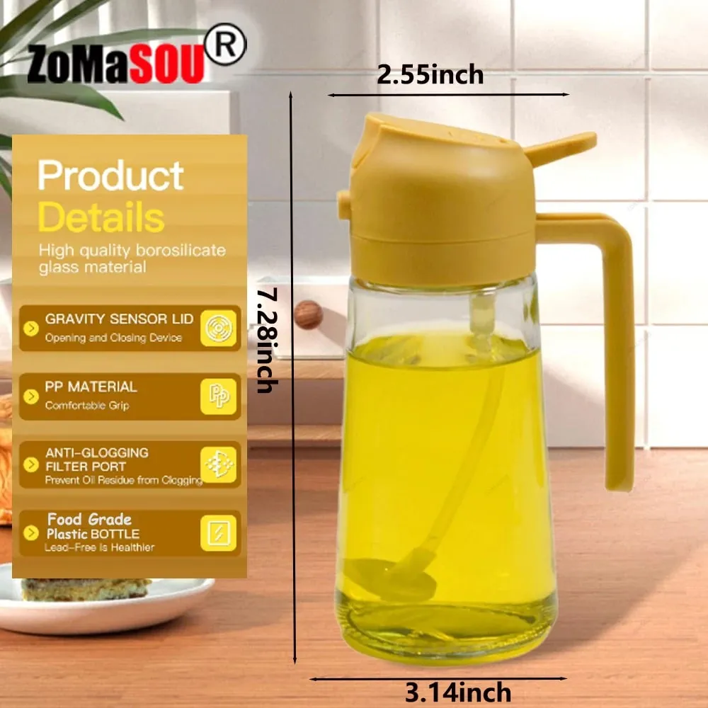 1–4 Stück 2-in-1-Sprayer, Ausgießer, Öl, leere Flasche, Kunststoff, Ölbehälter, Spender, Verdampfer, Küche, Grill, Camping, Kochutensilien — image 2