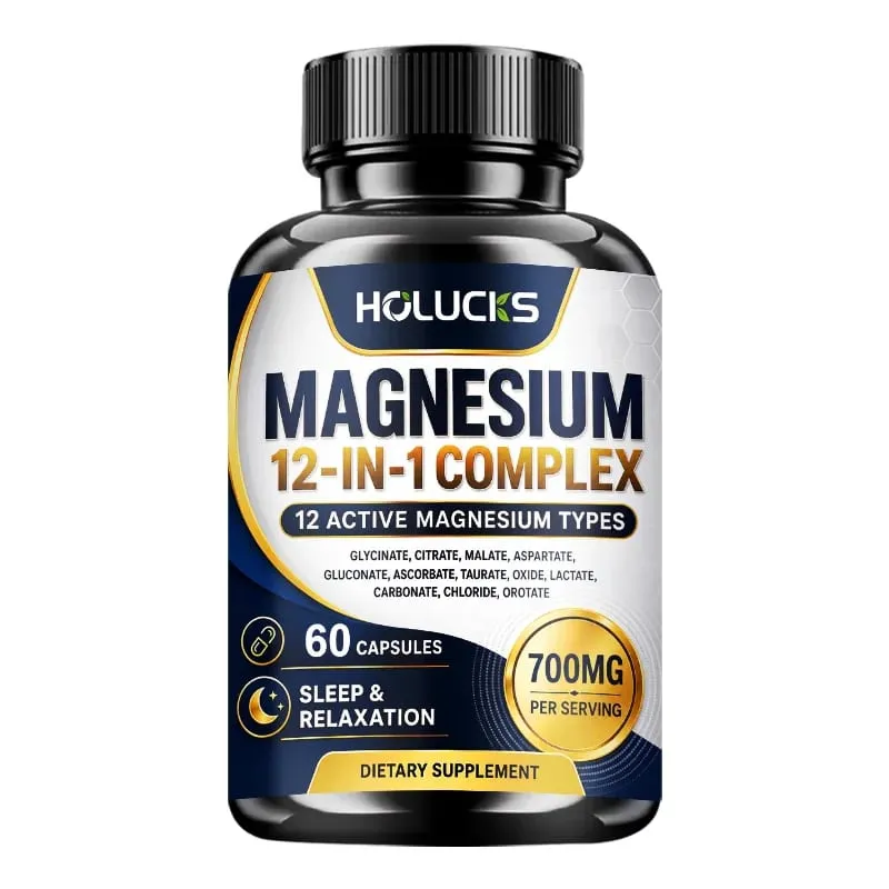 Magnesiumcapsules met 1000 mg citraat Ondersteuning Ontspanning Verlicht vermoeidheid Hartgezondheid Dagelijkse vitaliteit voor mannen en vrouwen