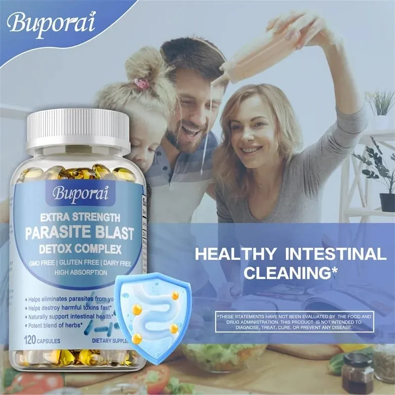 Complejo de desintoxicación de parásitos: apoya la salud intestinal Elimina los parásitos Promueve el metabolismo y mejora la inmunidad — image 4