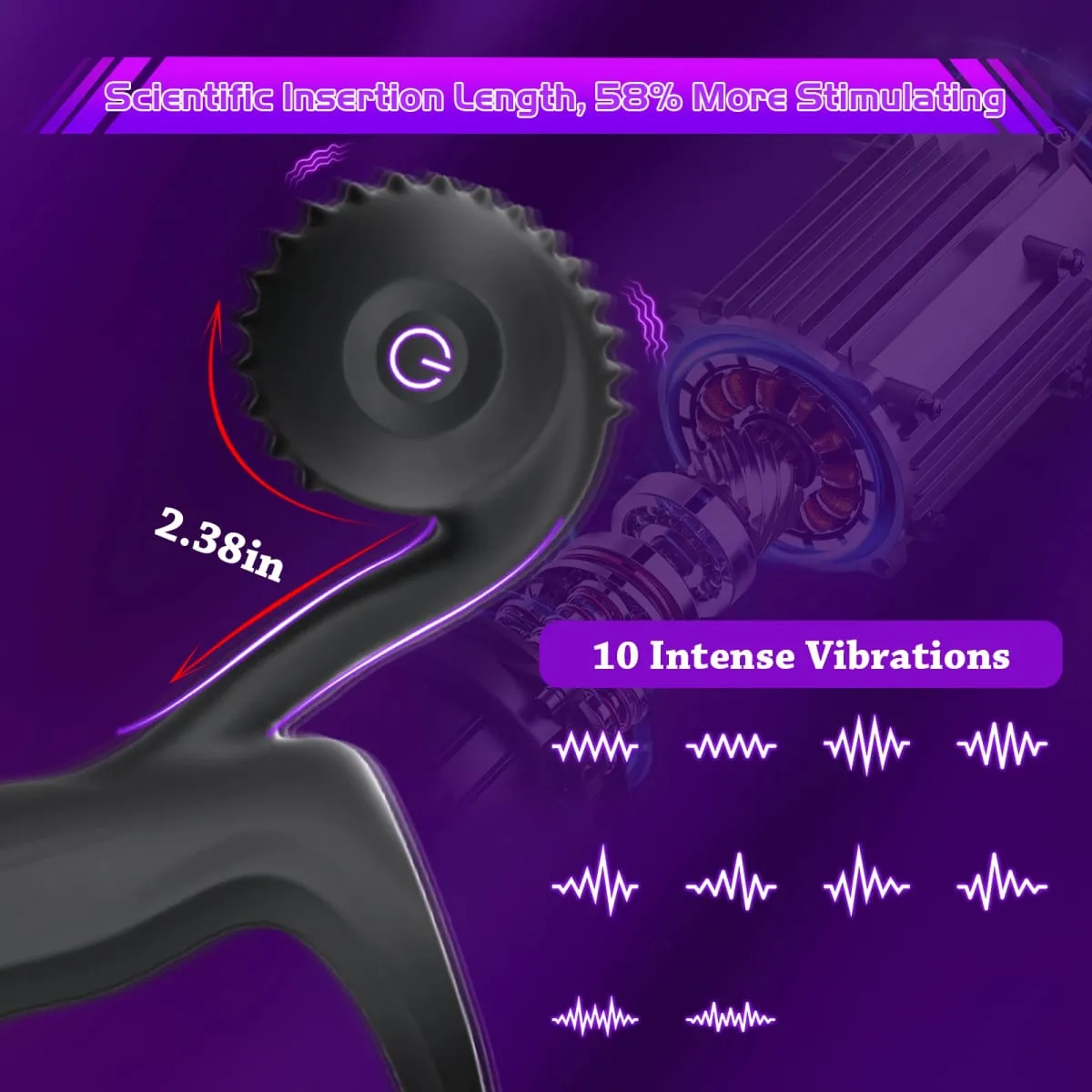Neue Schnecke Vibe Cock Ringe Vibrierende Männliche Verzögerung Ejakulation Klitoris Stimulation Penis Ring Vibrator Sex Spielzeug für Männer Erwachsene — image 2