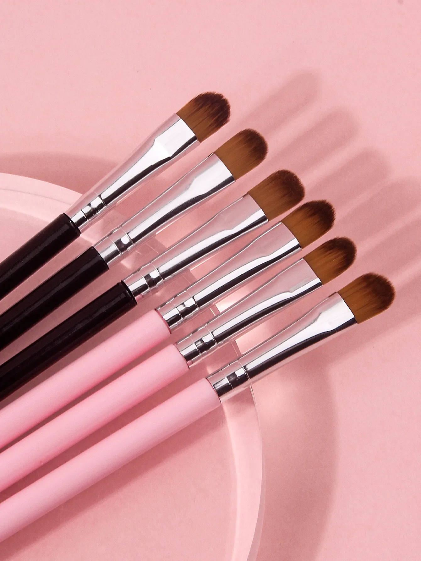 6PCS 다기능 아이 섀도우 브러쉬 세트 정밀 디테일링 컨실러 메이크업 및 네일 아트 도구 용 블렌딩 쉐이딩 브러쉬 — image 4
