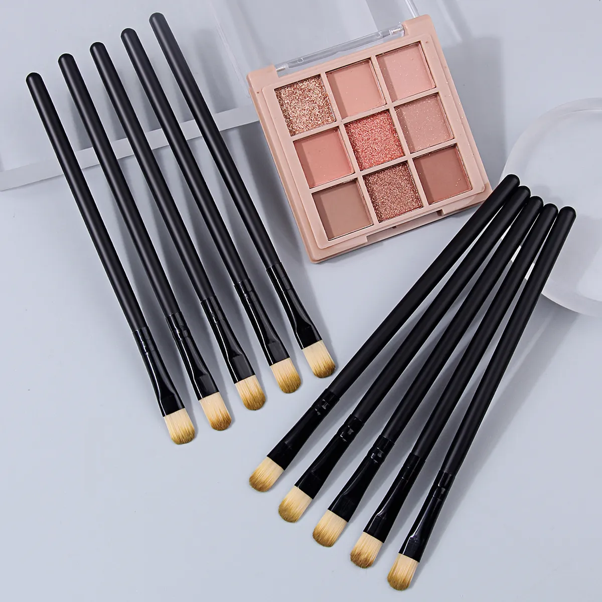 10PCS Augen Make-Up Pinsel Set Weiche Contouring Lidschatten Eyeliner Augenbraue Pinsel Frauen Gesichts Schönheit Kosmetische Werkzeug — image 1