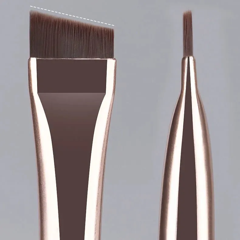 3 ชิ้น/เซ็ตใบมีดแปรงอายไลเนอร์แปรงคิ้วแบบพกพาแบน Fine Eye Liner Brow Contour แปรงแต่งหน้าแปรงแต่งหน้าชุด — image 3