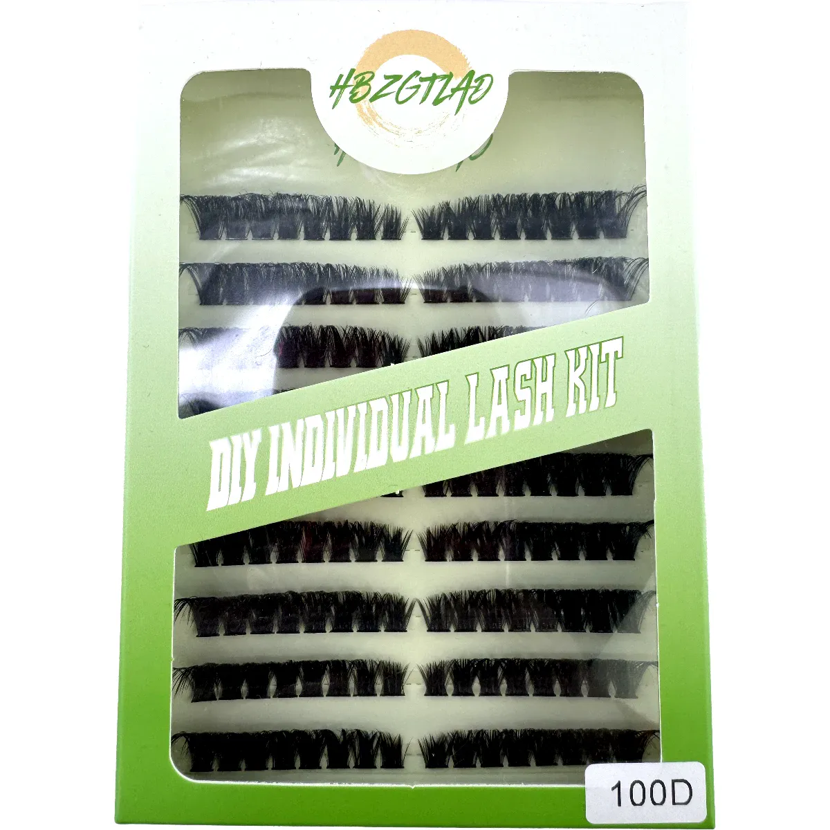 9-reihige, flauschige, lockige Wimpernbündel-Verlängerungslinie 60D/80D links/rechts, Katzenaugen-Wimpernverlängerungslinie, kann wiederverwendet werden — image 5