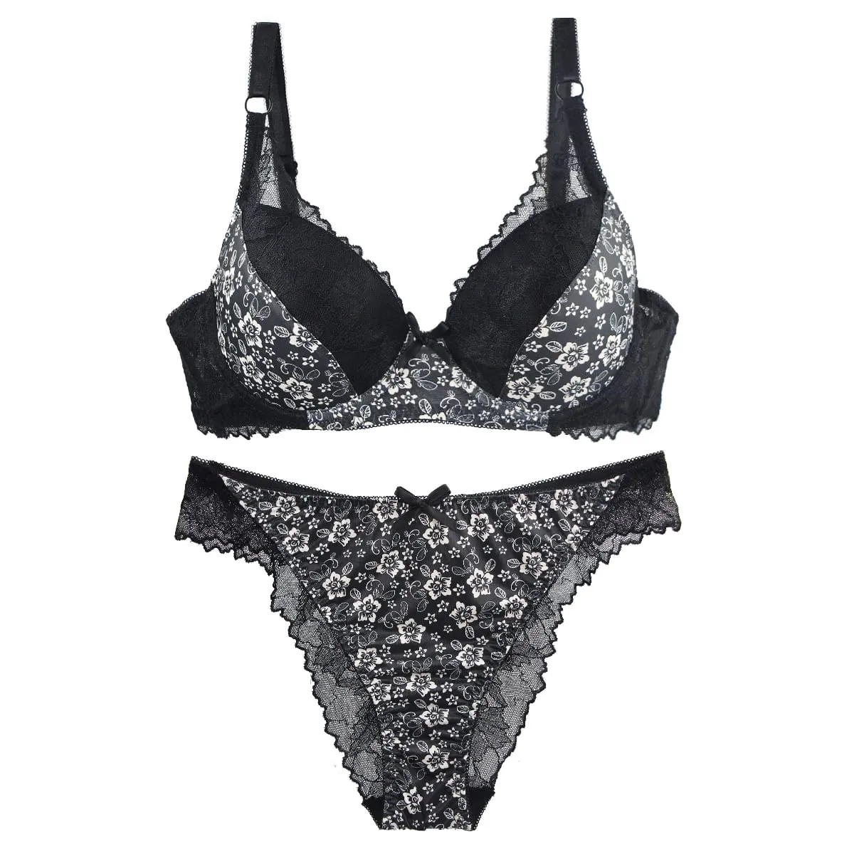2024 New Thin Mode Cup Push Up Bras Set BCDE Bílá Vínová Béžová Černá Zelená Modrá Push Up Spodní prádlo pro ženy — image 3