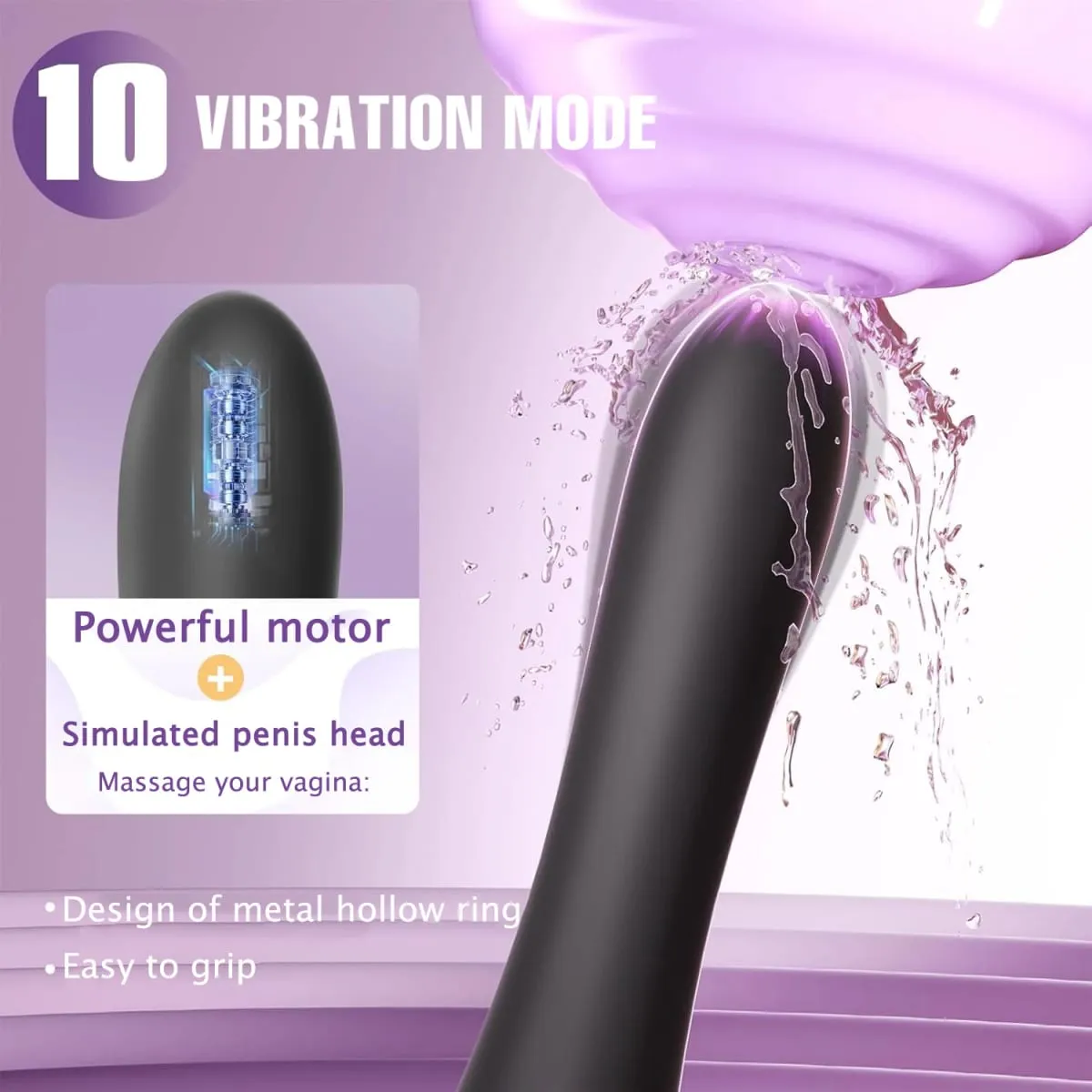 Potente Orgasmo Veloce G Spot Vibratore per Le Donne Tettarelle da biberon Stimolatore del Clitoride Dildo Della Vagina Massaggiatore Giocattoli Del Sesso Femminile per Adulti Merci — image 2
