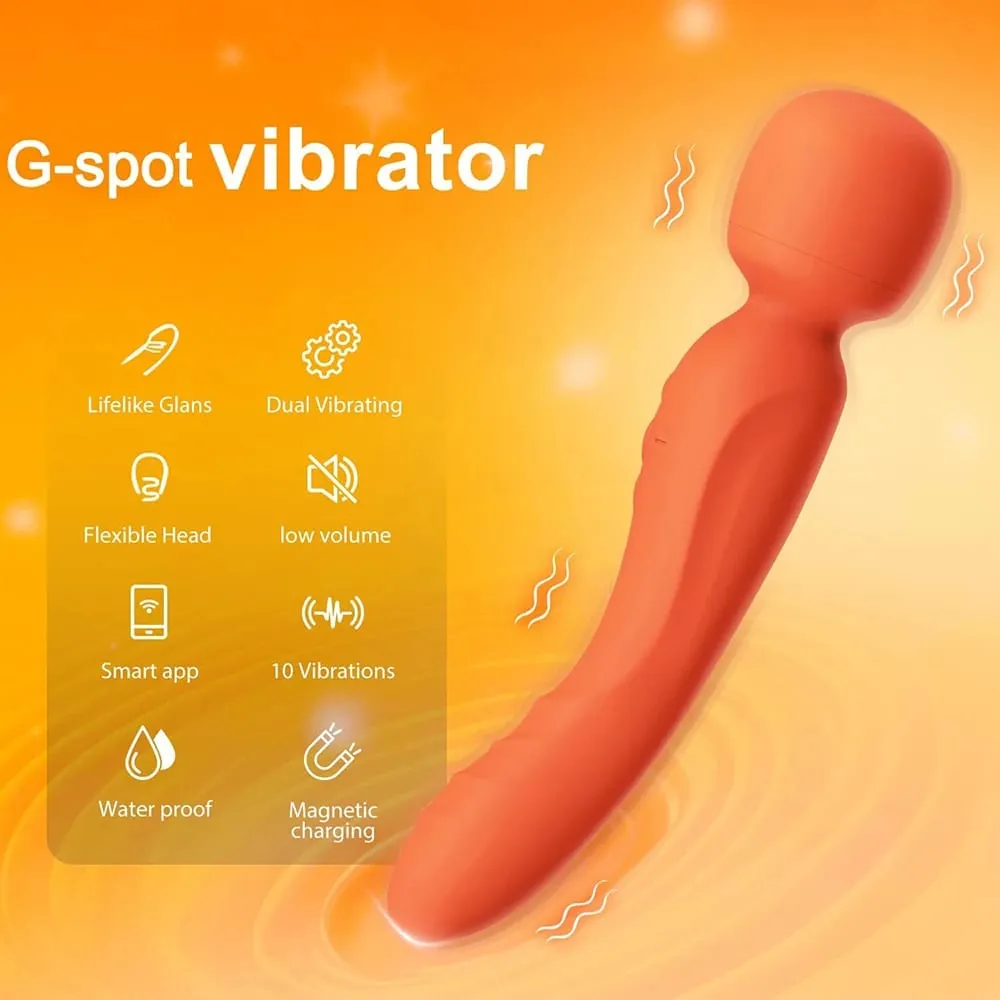 Smart APP Bezdrátový dálkový AV Vibrátor Kouzelná hůlka Výkonný stimulátor klitorisu bodu G Sexuální hračka pro ženy USB dobíjecí voděodolný dospělý — image 3