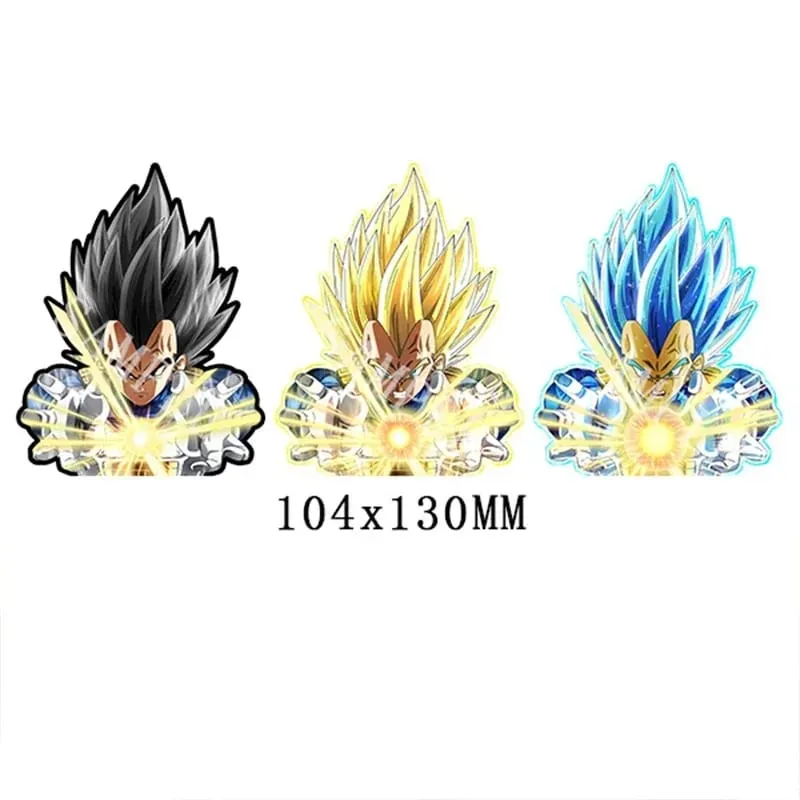 Anime 3D Lenticular Sticker Goku Vegeta Waterproof Decals for Car Refrigerator Skateboard Etc.kid's Gifts