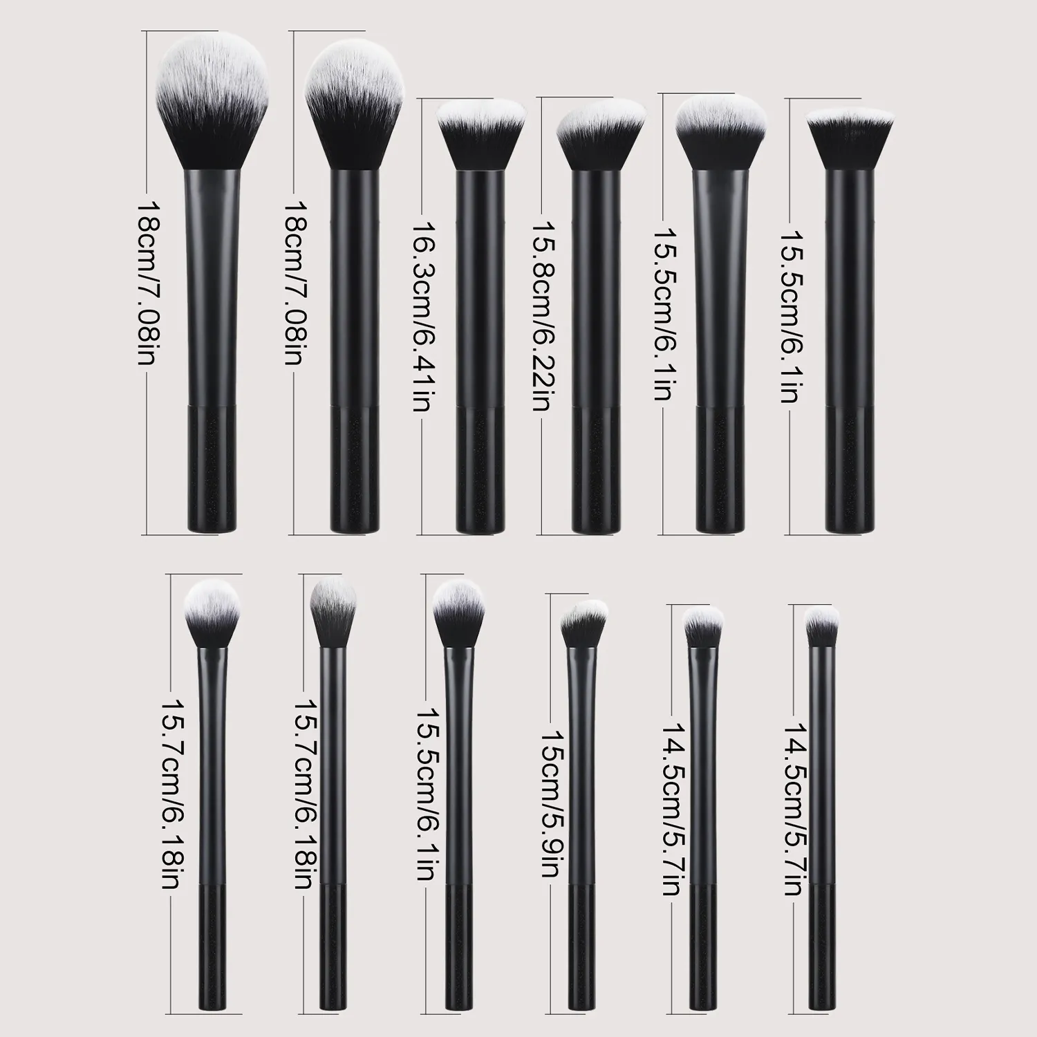 Σετ πινέλων μακιγιάζ 12 τμχ Creative Professional Multifunctional Cosmetic Brushes for Make Up Supply — image 4