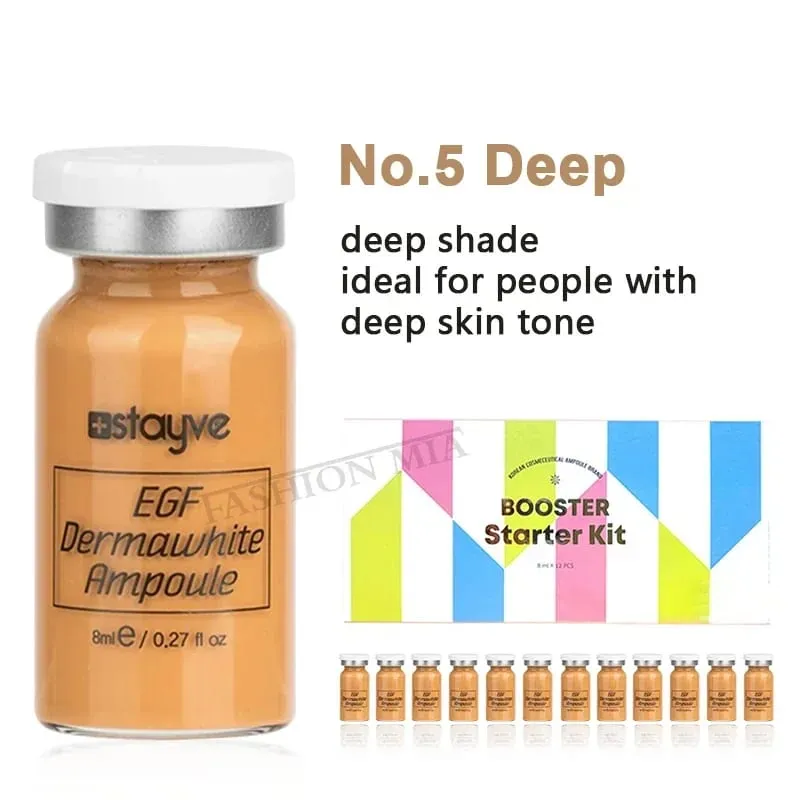 ปลาแซลมอน DNA/Peptide Korea Original Stayve 8ml BB ครีม GLOW แต่งหน้าชุด Hyaluronic Serum Ampoule Foundation Skin Care ความงาม — image 21