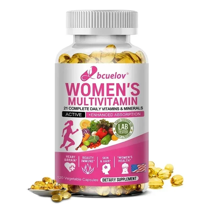 Capsule multivitaminiche giornaliere per donne - Integratore multivitaminico e multiminerale per la salute della pelle, dei capelli, dell'energia, del supporto immunitario — image 9