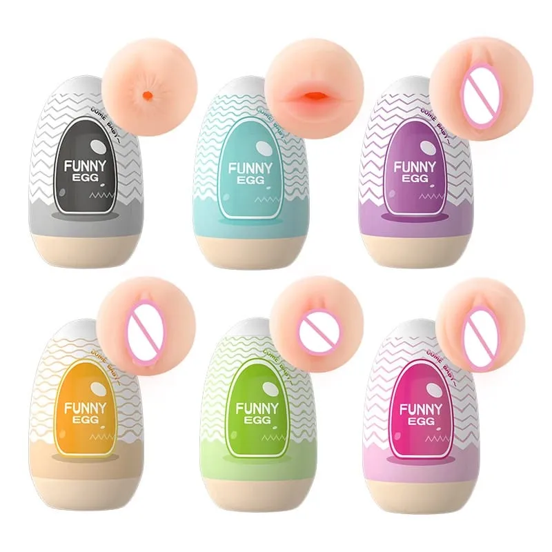 Cups Masturbator Ei Draagbare Stimulator Penis Massager Zacht Rubber Volwassen Speeltjes voor Mannen Realistische Vagina Pocket Kut — image 1