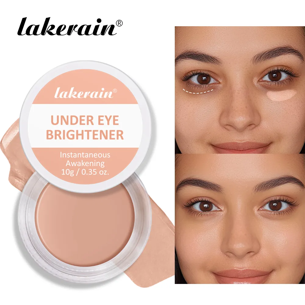 Lakerain Under Eye Brightener Concealer Cream Crema idratante illuminante Concealing Evidenziazione Copertura Cosmetici per la correzione del colore — image 1
