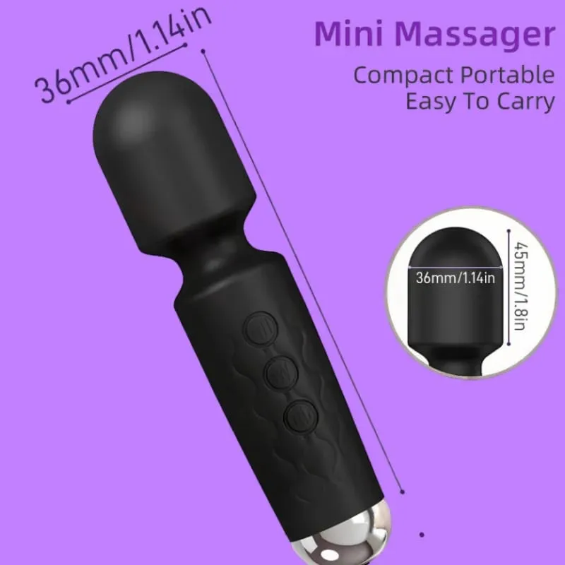 강력한 20 속도 마술 지팡이 클리토리스 자극기 G-Spot 마사지 여성용 충전식 휴대용 섹스 토이 — image 2