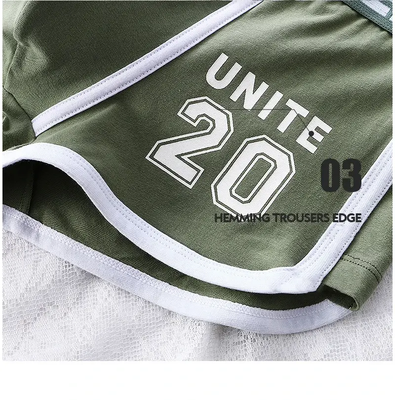Boxer de sport en coton pour hommes, sous-vêtements surdimensionnés, couleur unie, mode jeunesse, culotte de sport confortable et respirante, 1/3 pièces — image 8