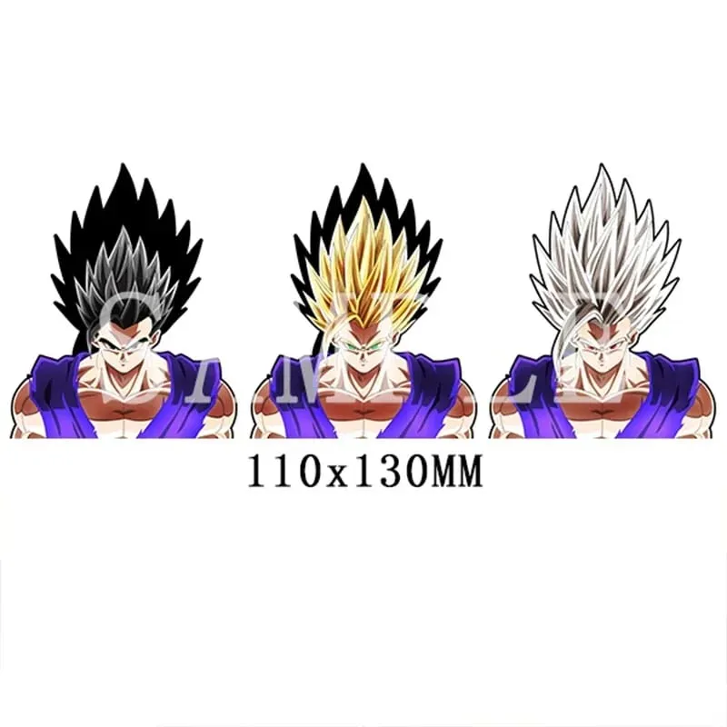 Anime 3D Lenticular Sticker Goku Vegeta Waterproof Decals for Car Refrigerator Skateboard Etc.kid's Gifts