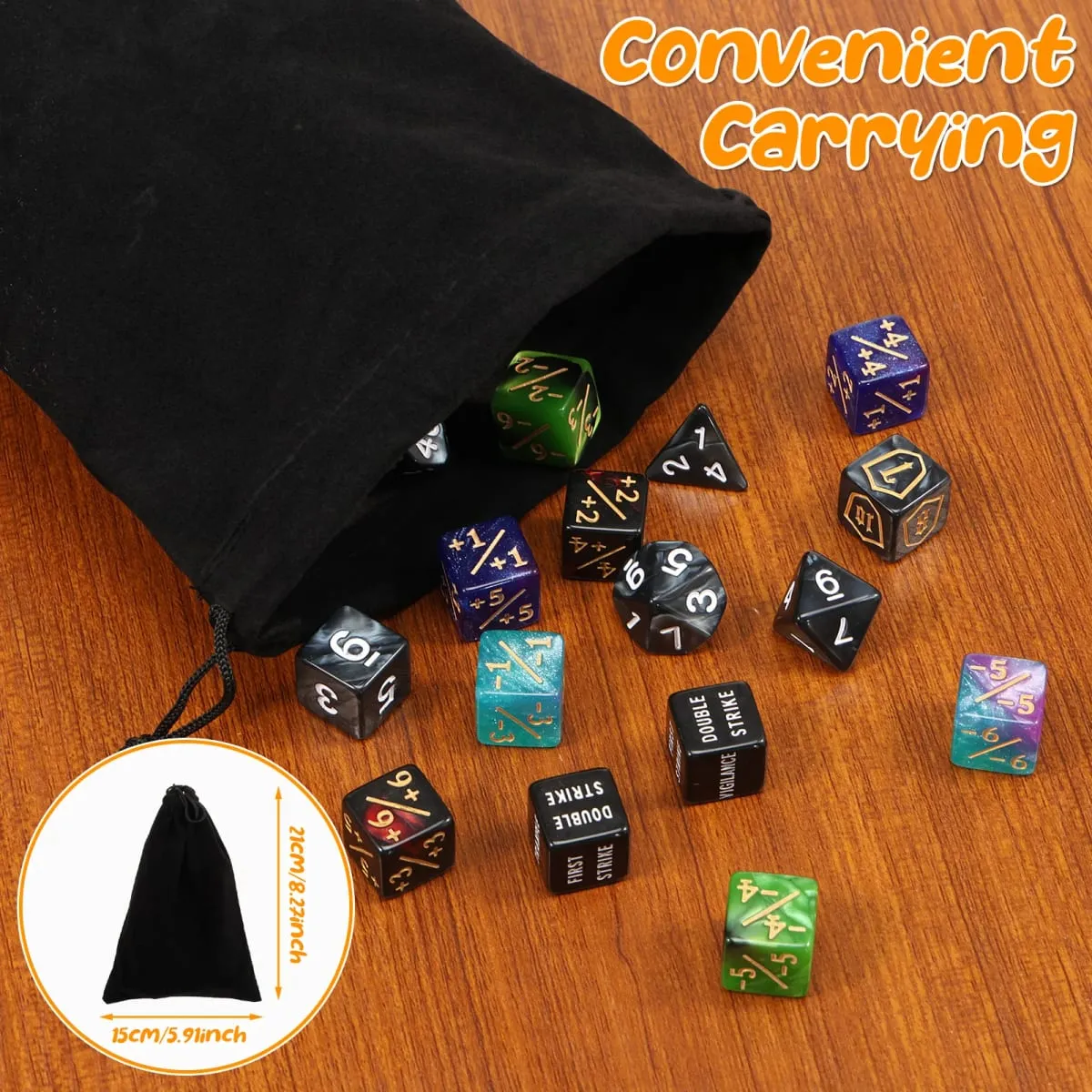 56/78Pcs ชุดลูกเต๋าเคาน์เตอร์อะคริลิค Plus และลบชุดลูกเต๋าคำสำคัญเคาน์เตอร์ Tokens แบบพกพาการ์ดเกมอุปกรณ์เสริมสำหรับ Party Home — image 2