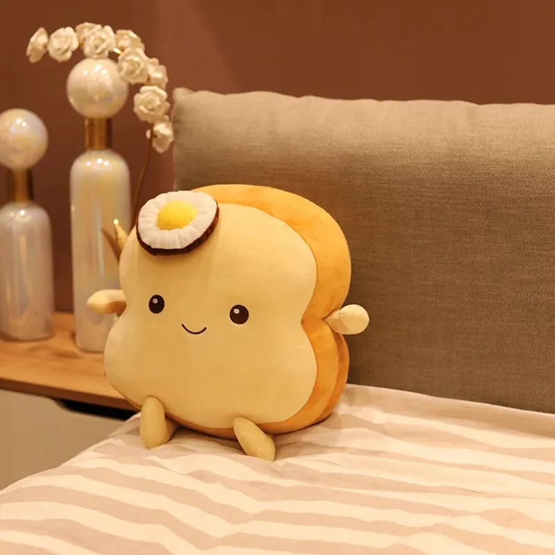 Oreiller en peluche créatif pour Toast, 25CM, mignon, pain doux Kawaii, jouet en peluche, Simulation de nourriture, poupée, oreiller de sommeil, coussin, cadeau pour enfants — image 3