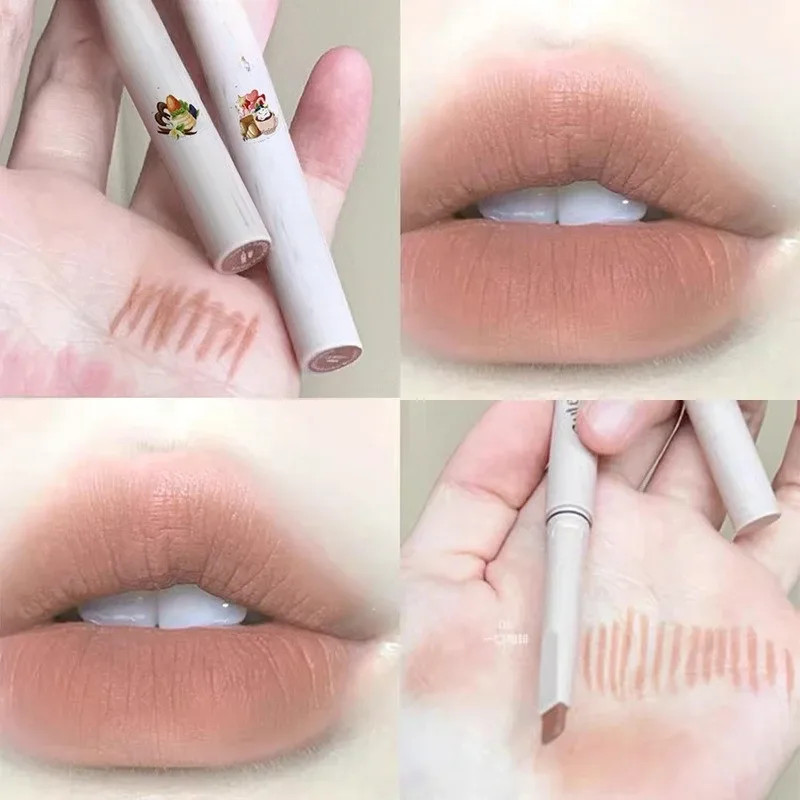Matte Lip Liner Outline Lips Lipstick Pen Waterproof Long-lasting Color Lip Pencil Lipstick Pen — image 9