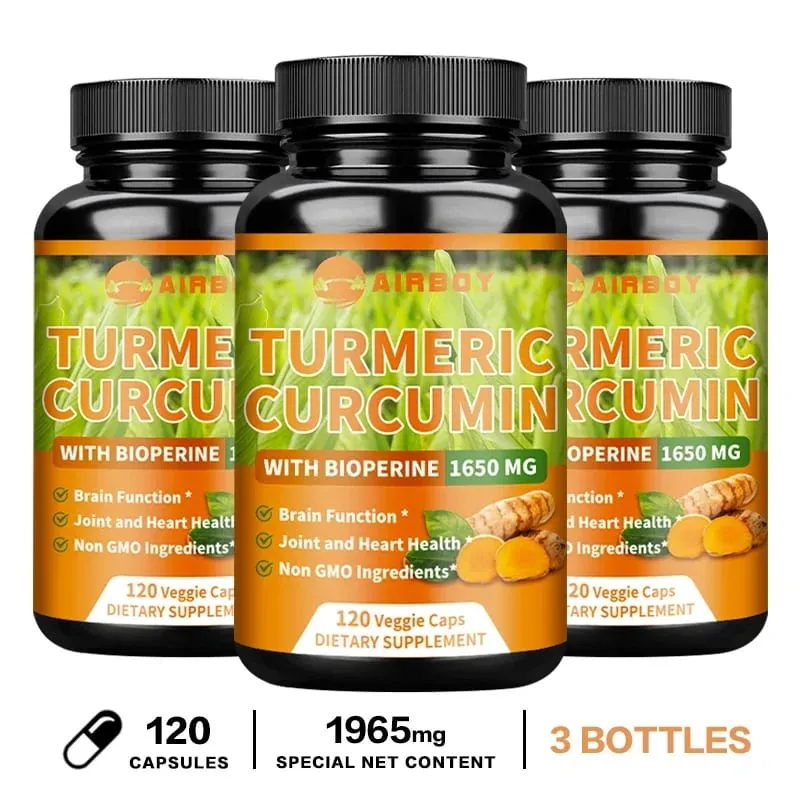 Turmeric Curcumin with Bioperine - Supports Arthritis Health Antioxidants Brain Cognition and Digestive Health — image 11