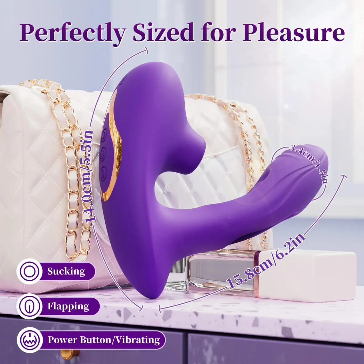 Menghisap Vibrator Mengetuk Mengepak Vibrator G Spot Kelentit Penghisap Stimulator Faraj Massager Vibro Dewasa Mainan Seks untuk Wanita — image 5