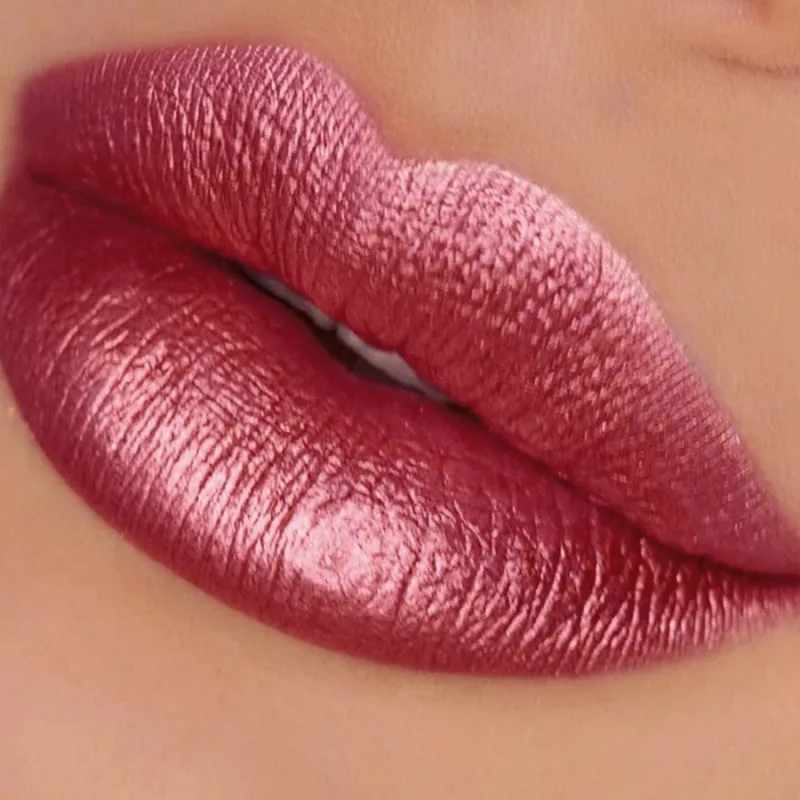 1PC glitter metallic lipstick finish hydrating 19 colors red pink sparkling highly pigmented lip tints lips makeup gifts cosmet — image 19