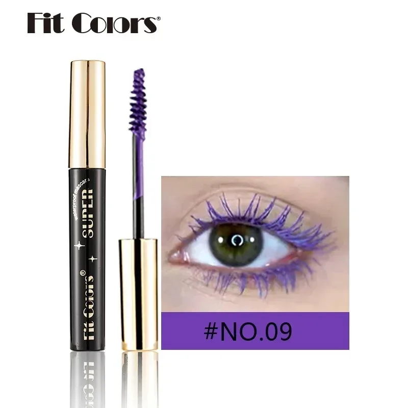 Gekleurde Mascara Make-up 4D Zijdeachtige Natuurlijke Lange Wimpers Mascara Waterproof Langdurige Uitbreiding Dikke Blijvende Curling Mascara — image 22