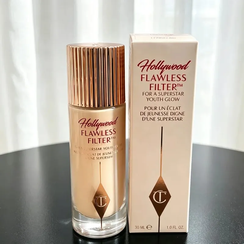 Charlotte Tilbury Concealer Foundation Kontur Cecair Licin Meningkatkan Kontur Wajah Mekap Gebu Mekap Tahan Lama Dengan Kotak — image 10