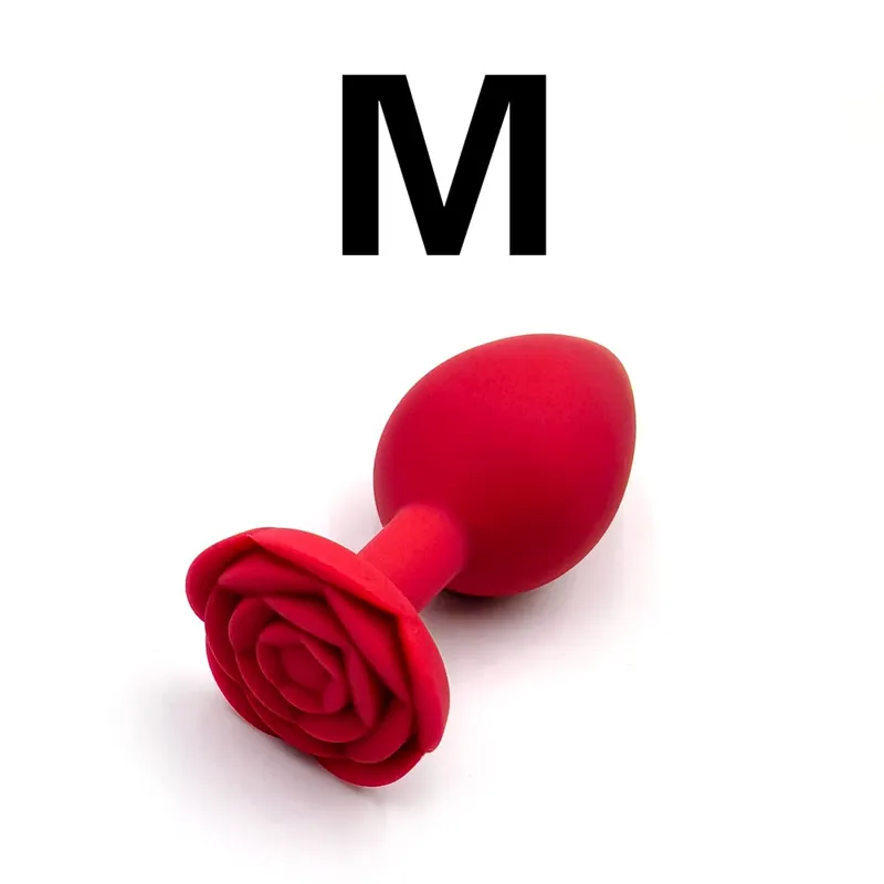 Zachte Siliconen Rose Bloem Anale Plug Beginner Tot Expert 3 Maten Butt Plug Anus Trainer Dildo Adule Speeltjes voor Paar Vrouwen Mannen — image 8