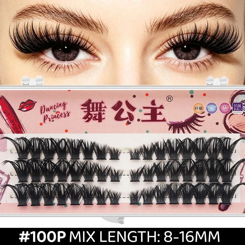 3 linhas diy grosso individual cluster extensões de chicote segmentado natural lash clusters estilo olho auto-enxerto cílios maquiagem — image 12
