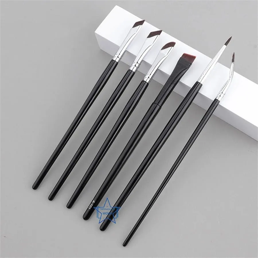 5/6PCS Dünne Gel Eyeliner Make-Up Pinsel Eyeliner Pinsel Sets Flache Top Eyeliner Concealer Pinsel Eye Liner Detaillierte make-up-Tool — image 6