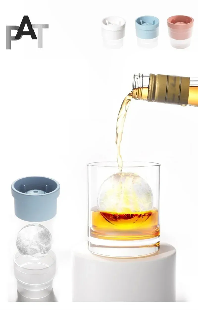 Ice Maker Food Grade Sphere Ice Mold Stackable Slow Melting DIY Ice Ball For Cocktail Whiskey Drink Home Bar Tools — image 7