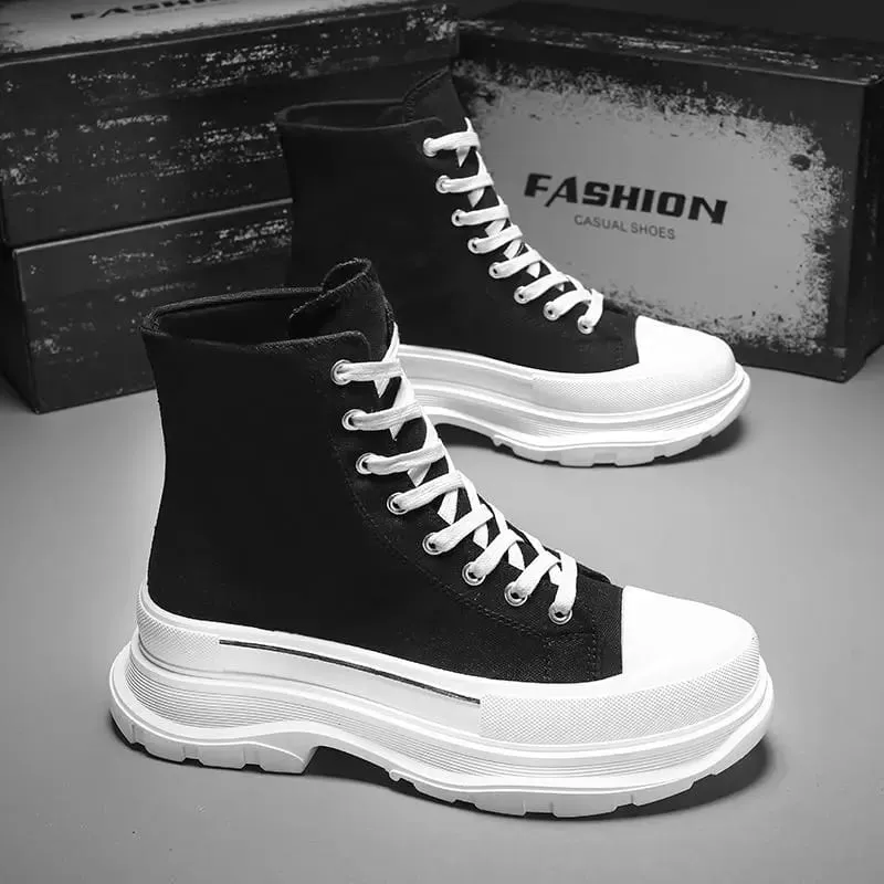 Männer Leinwand Sommer Atmungsaktive Plattform Erhöhte Muffin Turnschuhe 2025 Neue Herbst Tuch Casual Papa Trendy Schuhe — image 9