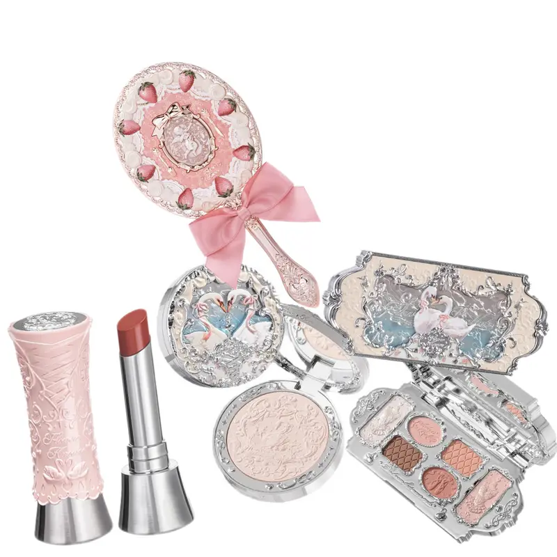 Flower Knows Makeup Sets Swan Ballet Series Gift Box Lipstick Blush Eyeshadow Palette Handheld Mirror Makeup Gift Box — image 2