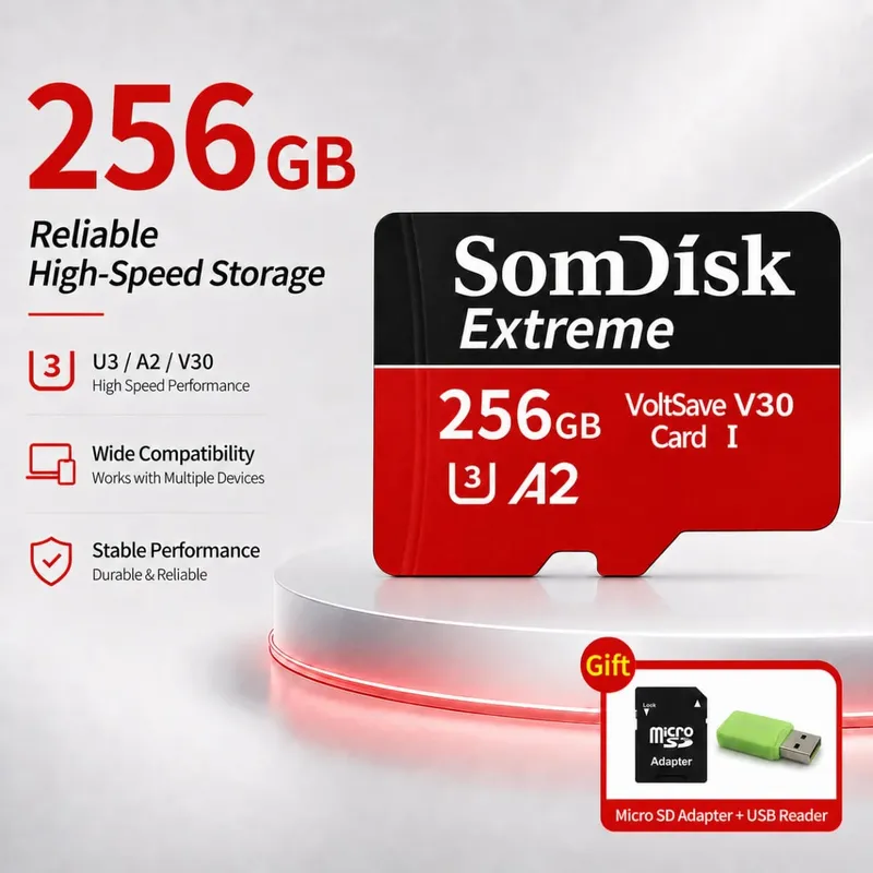 Scheda Micro TF/SD Scheda di memoria ad alta capacità da 512 GB Schede SD da 256 GB 128 GB per tablet Drone Dash Cam — image 7