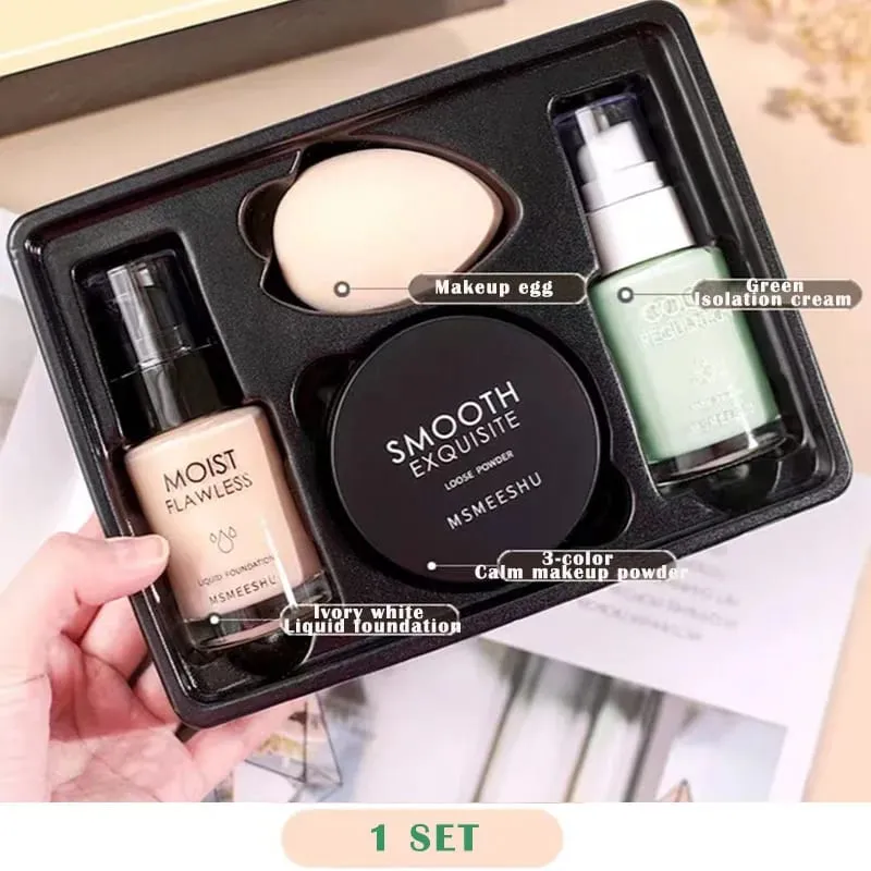 Foundation Rias Wajah Concealer Stik Concealer Cair Contouring Foundation Penutup Jerawat Bintik-bintik Bekas Luka Kontrol Minyak Alami — image 9