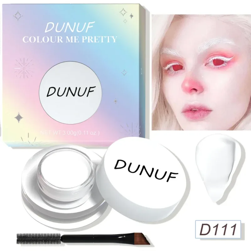 Wasserdichte und langlebige matte Lidschatten-Eyeliner-Creme, 12-farbige Augenbrauen-Färbecreme, Multifunktions-Gesichtsfarbe, Creme-Make-up