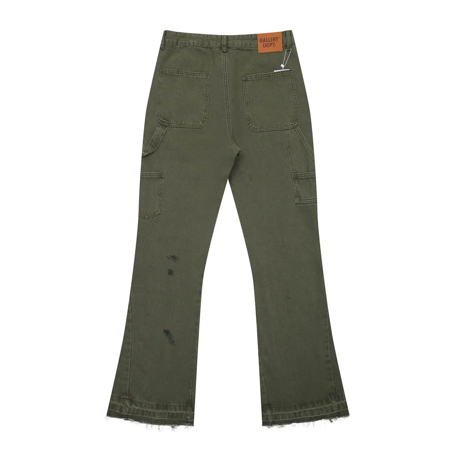 Gallery Dept schizzi di inchiostro schizzi di vernice lavaggio splicing micro pull jeans tute pantaloni casual — image 3