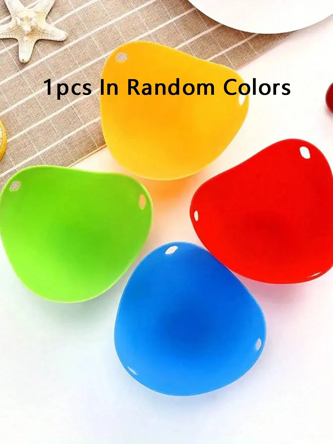 4 pz In Colori Casuali Cuoci Uovo Stampo Tazza In Silicone Uovo Bracconiere Tazze di Uovo In Camicia Per Microonde Friggitrice Ad Aria Piano Cottura Uovo Cottura