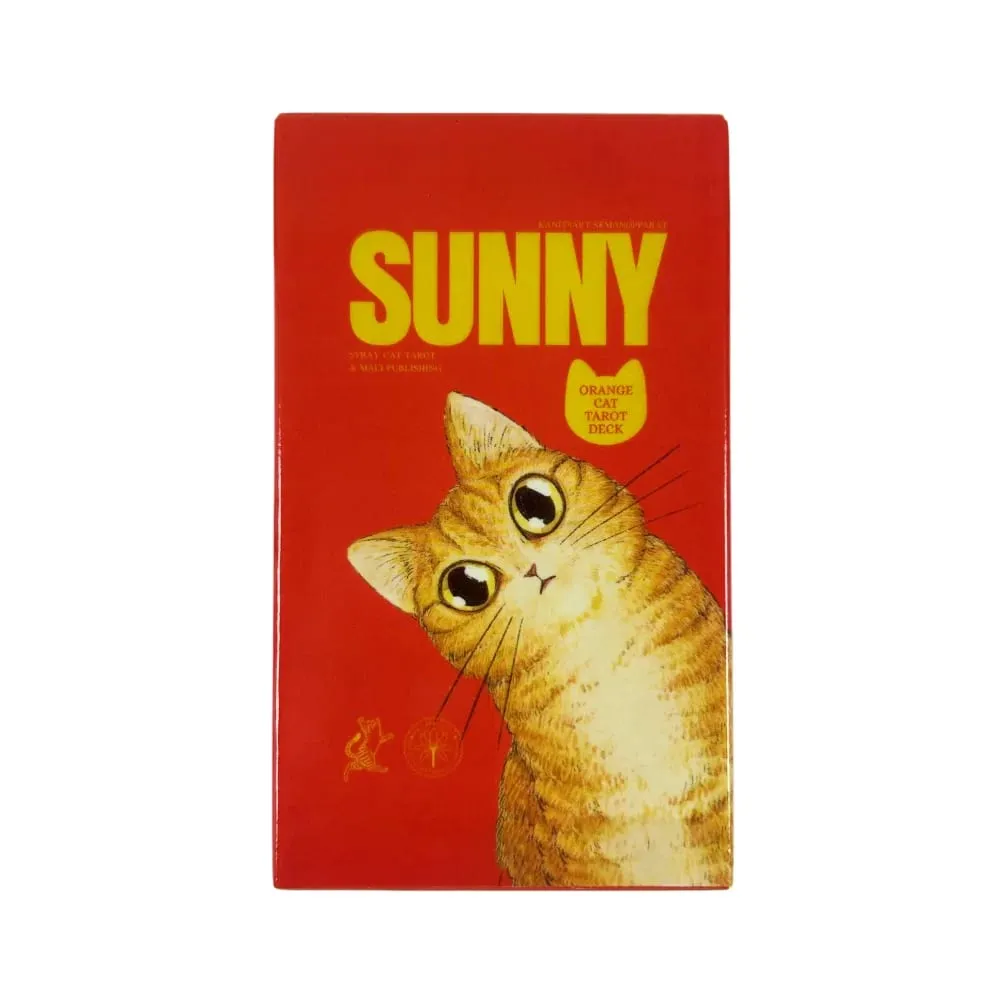 Sunny Orange Cat ไพ่ทาโรต์ 78 ชิ้น Deck ของขวัญที่ดีที่สุดสำหรับคนรักแมวเหมาะสำหรับผู้เริ่มต้นสมาธิ & เกมปาร์ตี้ — image 6