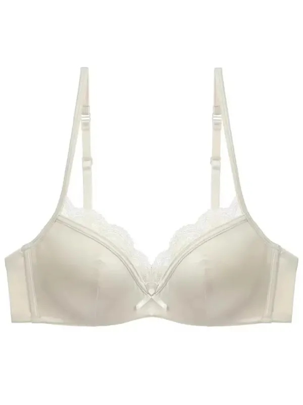 Französischer Luxus-Seiden-BH für Damen mit kleiner Brust, verstellbares Schlankheits-Bralette- und Höschen-Set, bequem, sexy, transparentes Dessous-Set — image 6