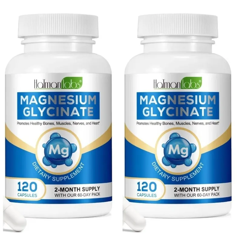 Kapsul Magnesium Glycinate dengan 208mg Elemental Bisglycinate untuk Otot Tulang yang Sihat & Sokongan Saraf Dewasa 120 Kapsul — image 8