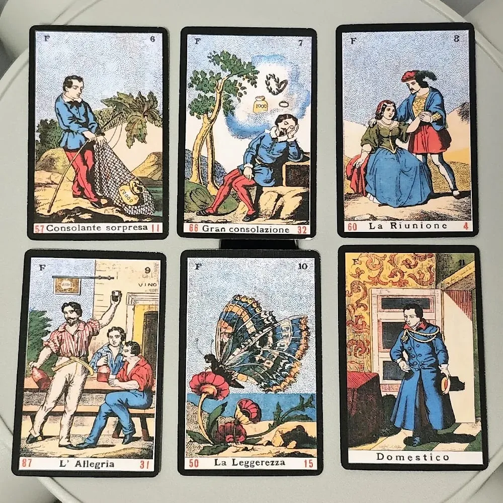 Oracle Sibyl 카드 매일 Oracle Deck Sibilla 파티 게임 카드 게임용 이탈리아어 데크 새해 선물 52 개/대 — image 3