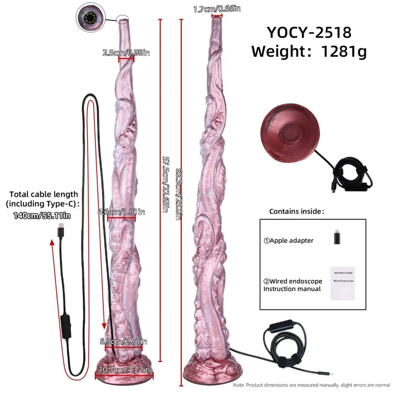 65cm Long Butt Plug Anal Speculum Camera Dilator APP Control Extreme Anus Expansion Monster Fantasy Dildo Silicone Sex Toys — image 10